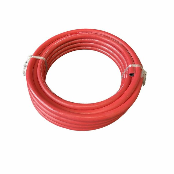 Industrial Choice 1/4 x 75 Ft Roll EPDM Air-Water-Light Chemical 300PSI Hose Red ICH-ER1/4-300RD-75